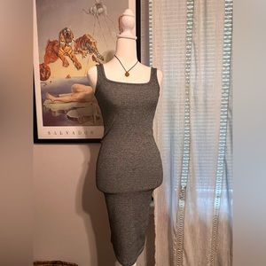 Topshop Gray Tank Dress